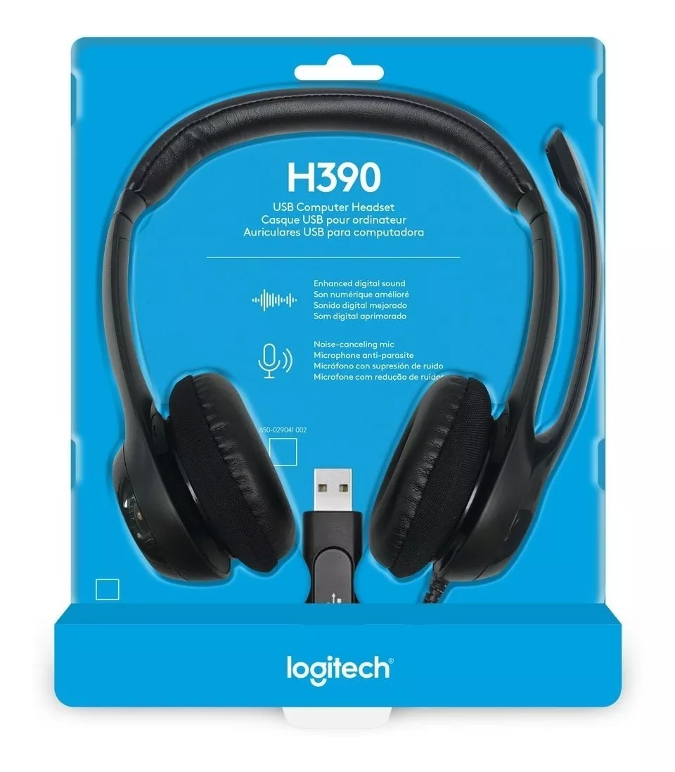 Audiophones With Microphone Logitech H390 Usb Headset